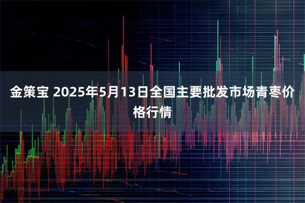 金策宝 2025年5月13日全国主要批发市场青枣价格行情