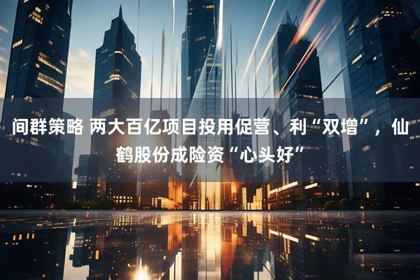 间群策略 两大百亿项目投用促营、利“双增”，仙鹤股份成险资“心头好”