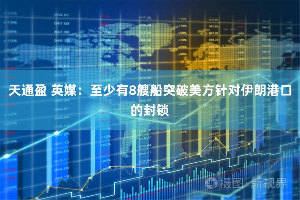 天通盈 英媒：至少有8艘船突破美方针对伊朗港口的封锁